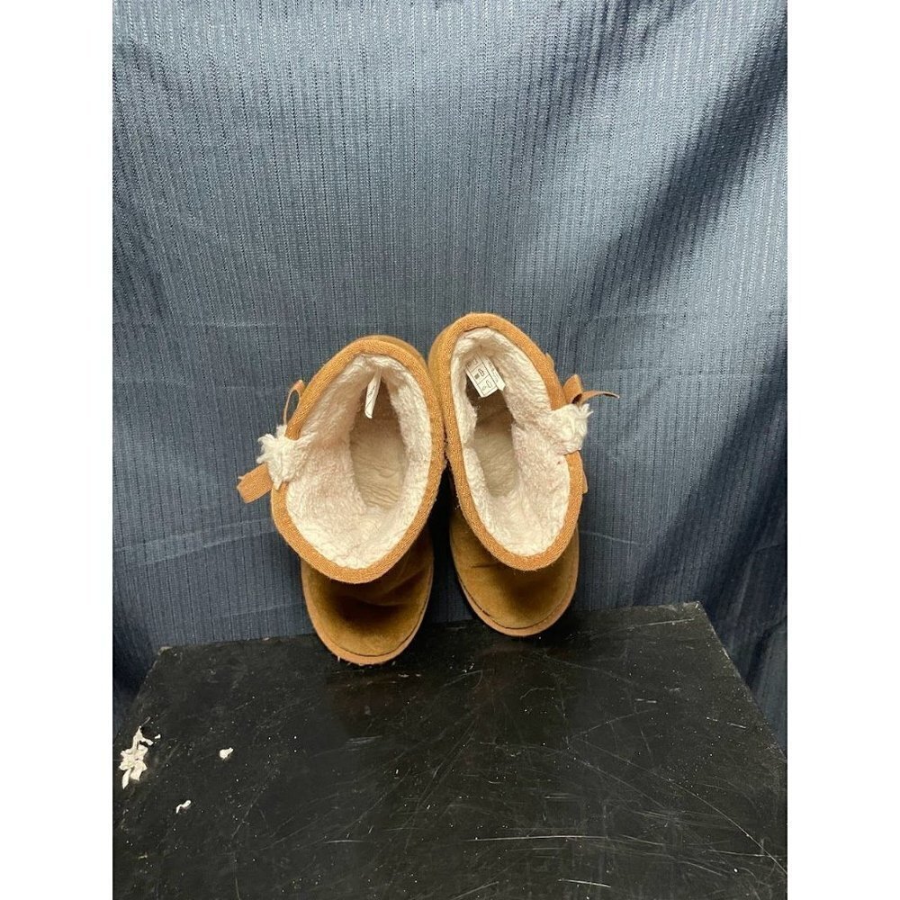 Koolaburra by UGG Womens Shazi Short Suede Closed Toe Ankle, Chestnut, Size 4.0 - Picture 4 of 6
